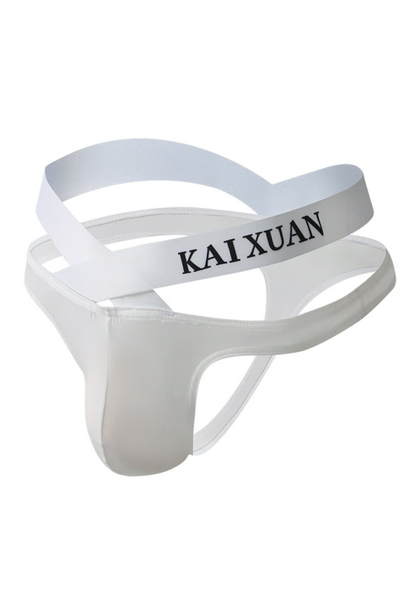 Mens Thongs Athletic Breathable Underwear Cross Straps U Back Briefs Nightwear with Pouch