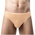 thumbnail image 1 of EOYWHK Mens Underwear Low Rise Thongs Summer Lightweight Mesh Breathable Ice Silk Semi Sheer Panties, 1 of 4