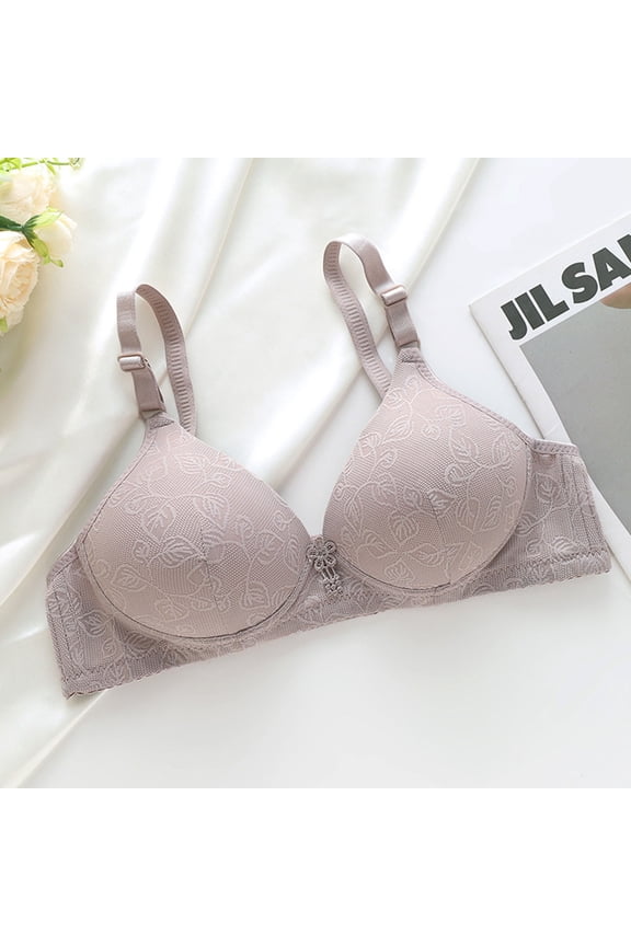 Minimizer Bras for Women Color Comfortable Hollow Out Perspective Bra Underwear No Rims