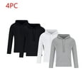 thumbnail image 1 of EOYWHK Oversized Hoodies for Men 4 PCS Athletic Casual Hoodie Compression Fit Varsity Outerwear for Basketball Football Games, 1 of 8