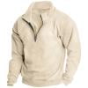EOYWHK Plus Size Blouses for Men Fashion Men Comfortable Solid Casual Tops Long Sleeve Round-Neck Sweatshirt Flash Deal