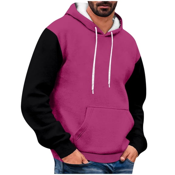 EOYWHK Pro Club Shirts Fashion Men Comfortable Hoodie Hooded Pocket Drawstring Tops Sweatshirt Winter