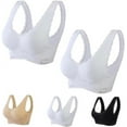 thumbnail image 1 of EOYWHK Push Up Bras for Women 5 Pack Woman's Embroidered Glossy Comfortable Breathable Bra Underwear No Rims, 1 of 4