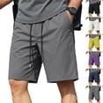 thumbnail image 1 of EOYWHK Running Shorts for Men Casual Elastic Waist Stretchy Quick Dry Shorts Soft Lightweight Breathable Workout Shorts for Men Beige L, 1 of 9