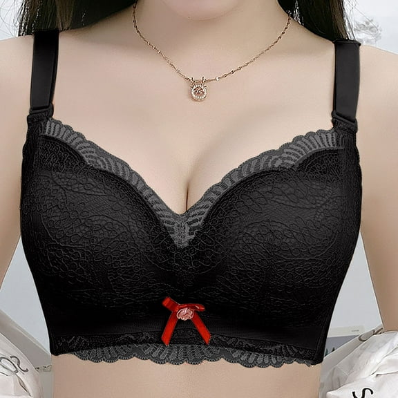EOYWHK Seamless Bras for WomenAdjust The Upper Collection Of Auxiliary Breasts, Thicken Underwear, Daily Bra