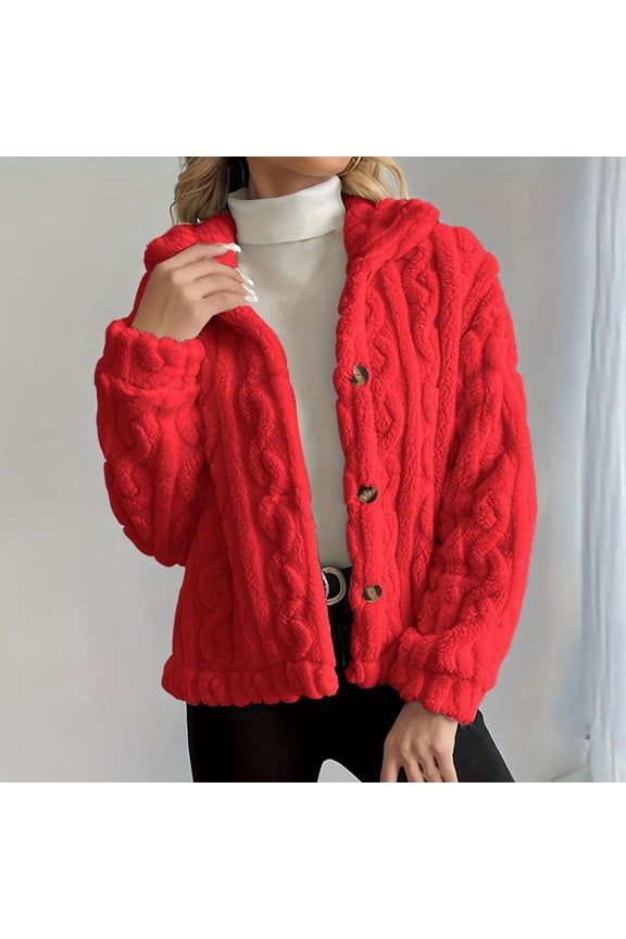 Sherpa Fleece Bed Jackets for Women Long Sleeve Comfy Warm Button Down Zip Up Stand Collar Plus Size Winter Clothing