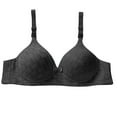 thumbnail image 1 of EOYWHK Sports Bras for Women 's Sexy Comfortable Breathable Small Chest Gathered Side Breast Bra Small Cup Bra Thin Cotton No Steel Ring Breathable Bow Adjustable Shoulder Strap, 1 of 7