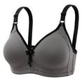 thumbnail image 1 of EOYWHK Sports Bras for Women 's Bra Soild Wire Underwear Bra Everyday Comfortable Breathable Bra Underwear, 1 of 3