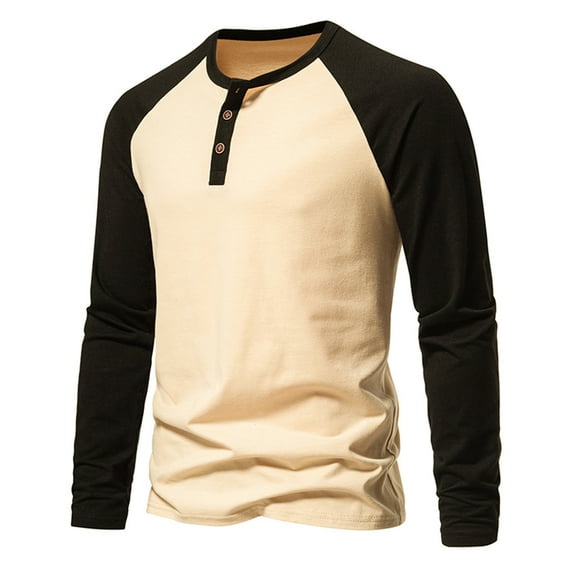 EOYWHK Striped Sweater Men Men Casual Pullover Patchwork Long Sleeve Round Neck T-Shirt Tops Blouse Winter Autumn