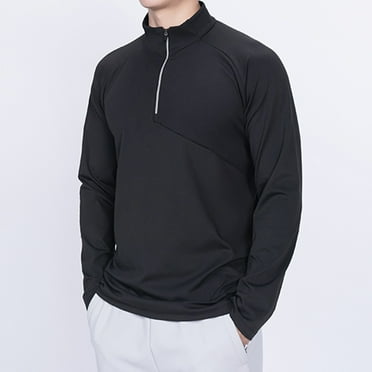 EOYWHK Sweaters for Men Ribbed Soft Knitted Shirts Long Sleeve Stand Collar Pullover Tops Clearance,M-5XL