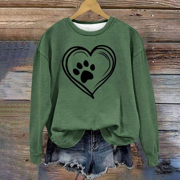 EOYWHK Sweatshirts for Dating Women No Hood Crewneck Sweatshirt Loose Fit Love Printed Long Sleeve Breathable Pullover Tops Gifts