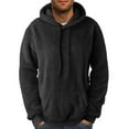 thumbnail image 1 of EOYWHK T Shirt Dress Men Comfortable Hoodie Heart Pattern Solid Hooded Pocket Drawstring Sweatshirt, 1 of 5