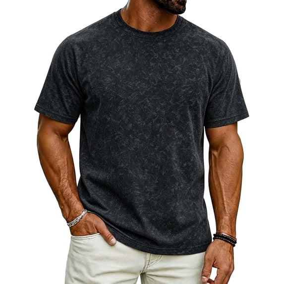 Regular C EOYWHK Tee Shirts for Men Plain Breathable Soft Lightweight Cotton ...