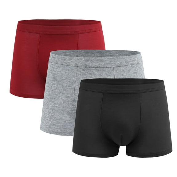 EOYWHK Underwear for Men 3 Pack Boxer Brief Compression Seamless Stretch Comfortable Elastic Underpants Clearance,L-4XL