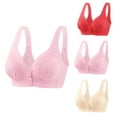 thumbnail image 1 of EOYWHK Wireless Bras for Women 3 Pack Women's No Steel Ring Lactation Bra Back Adjustment Yoga Running Bra, 1 of 4