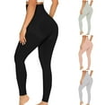 thumbnail image 1 of EOYWHK Women Leggings Stretchy High Waisted Seamless Yoga Pants Tummy Control Butt Lifting Leggings for Workout Running Pink M, 1 of 3