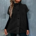 thumbnail image 1 of EOYWHK Womens Fuzzy Fleece Vest Casual Oversized Warm Button Down Sherpa Vest Jacket with Pockets, 1 of 8