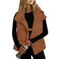 thumbnail image 1 of EOYWHK Womens Puffer Vests Sleeveless Jacket Full Zip Mock Neck Puffy Winter Outerwear with Pockets, 1 of 9