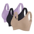 thumbnail image 1 of EOYWHK Womens Sports Bras 5 Pack Push Up Wireless Bralettes Push Up High Impact Supportive Comfy Seamless Yoga Workout Bras M-3XL, 1 of 8