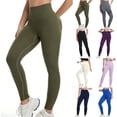 thumbnail image 1 of EOYWHK Workout Leggings for Women Soft Stretchy High Waisted Tummy Control Yoga 7/8 Pants Butt Lifting Leggings for Gym Running Gray L, 1 of 6