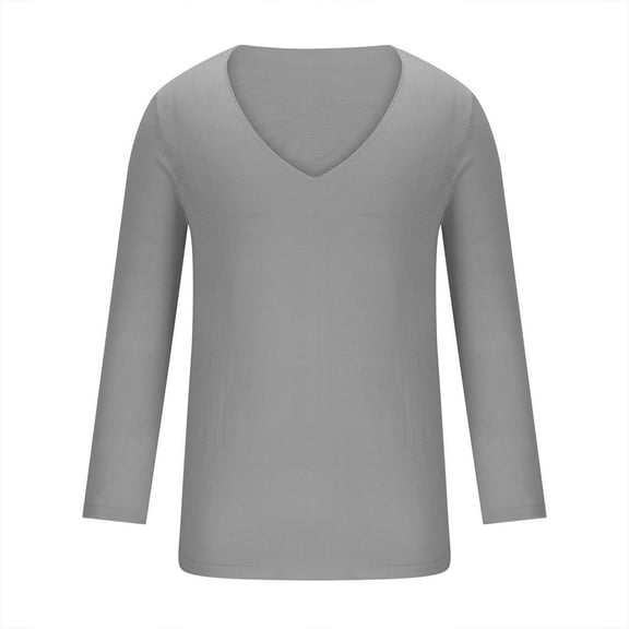 EOYWHK Y2K Tops Men Casual Fashion Cotton Pullover Long Sleeve Shirt Blouse Tops