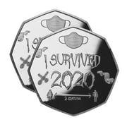 EOnmo Motor Vehicles On Clearance I Survived 2020 Commemorative Coin Memories Of The Past Gift Special Souvenir