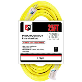 ECS Premier 25 ft Indoor and Outdoor Locking Extension Cord (E58025LOC