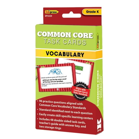 EP-3339 - Gr K Common Core Task Cards Vocabulary by Edupress