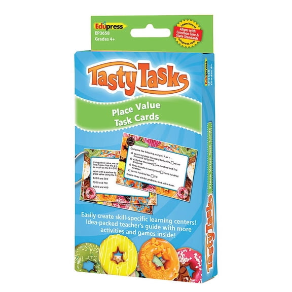 EP-3658 - Math Tasty Task Cards Place Value by Edupress