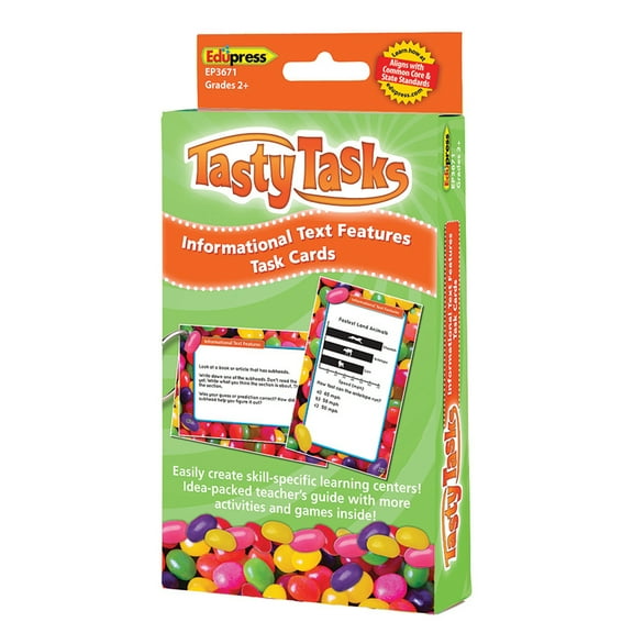 EP-3671 - Informational Text Language Arts Tasty Task Cards by Edupress