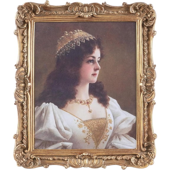 EP   Antique Picture Frames 8x10 Vintage Victorian Ornate Picture Frames with Front Glass Wall Mount and Tabletop Baroque Home Decor Retro Gallery Wall Decor,1 Pack,Bronze