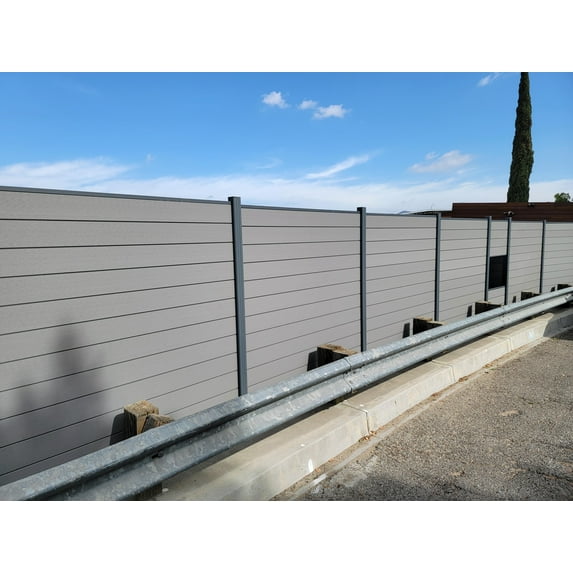 EP Decking WPC Composite Fencing, 6" x 6" Kit 2 Count (72 Sqft.), P1B - Castle Gray