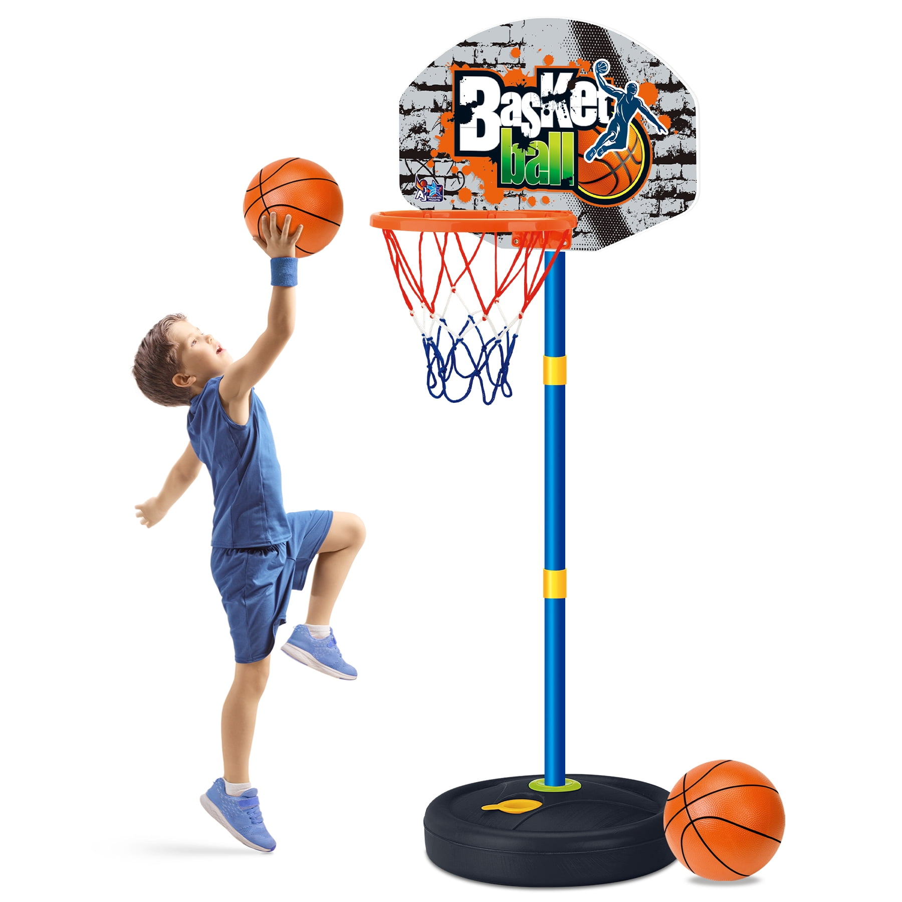 EP EXERCISE N PLAY Kids Adjustable Basketball Hoop Set