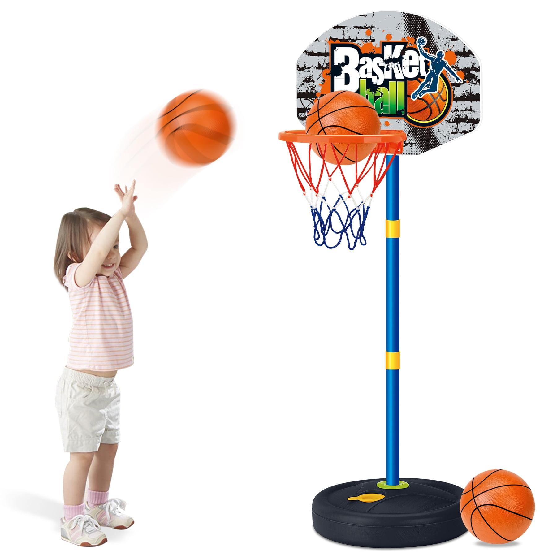  JOYIN Arcade Basketball Game Set with 4 Balls and Hoop