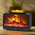 thumbnail image 1 of Flame Fireplace Wax Melt Warmer,Scentsy Wax Warmer with Timer, Electric Wax Warmer for Scented Wax with PTC Heating Plate, Wax Burner for Women Gifts & Home Decor(Black), 1 of 6