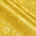 thumbnail image 1 of EP Gold Satin Jacquard Fabric - 2 Yard, 60 Inch Wide Shiny Cloth, Sunflower Pattern Silky Brocade for Tablecloth, Table Runner, Napkins, Dress, Bedding Sheet, DIY Crafts, 1 of 12