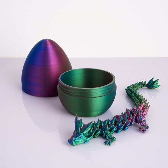 EP LIGHT 3D Print Dragon Egg Table Decorations Figure Gift for Kids