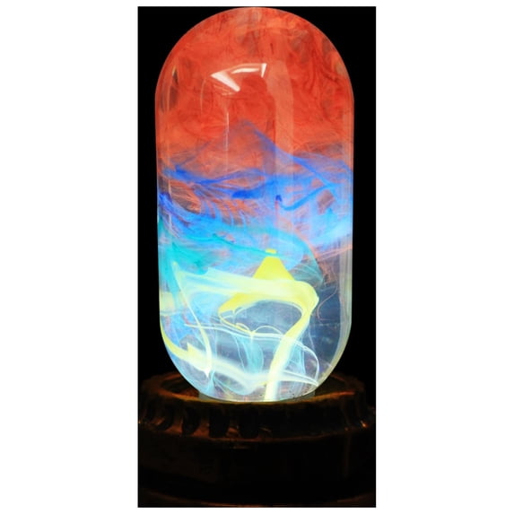 EP Light E26 E27 Light Bulb Youth,Resin Colored LED Bulb,Night Light for Bedrooms,Handmade Art fixture Cool Gifts for Teens