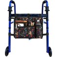 thumbnail image 1 of EP Walker Bag Basket with Cup Holder Suit for Adult Folding Walkers Rollator Organizer Carry Storage Pouch Water-Resistant Armrest Accessories for Seniors, Elderly, Handicap (Clover), 1 of 14