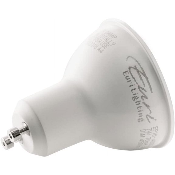 EP16-7W5020eG-2 Dimmable LED PAR16, GU10 Base, 7W (50W Equal) 500lm, Warm White (2700K), 80CRI, 40 Angle, Damp Rated, UL, Energy Star, 3YR 25K HR WTY, One Count of 2