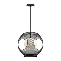 EP56913-BK/OP-Kuzco Lighting-Kona - 1 Light Outdoor Pendant-14.63 Inches Tall and 13.25 Inches Wide