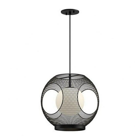 EP56913-BK/OP-Kuzco Lighting-Kona - 1 Light Outdoor Pendant-14.63 Inches Tall and 13.25 Inches Wide