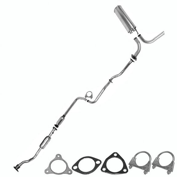 Northeastern Exhaust Stainless Steel Catalytic, Resonator Pipe, Intermediate Pipe, Muffler & Tail Pipe Exhaust System Kit Fits 20042005 Chevrolet Classic 2.2L  Direct Fit with EPA-Approved