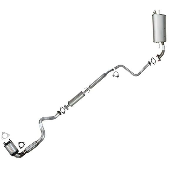 Stainless Steel Complete Exhaust System Fits 2004-2008 Chevrolet Aveo 1.6L - Direct Fit