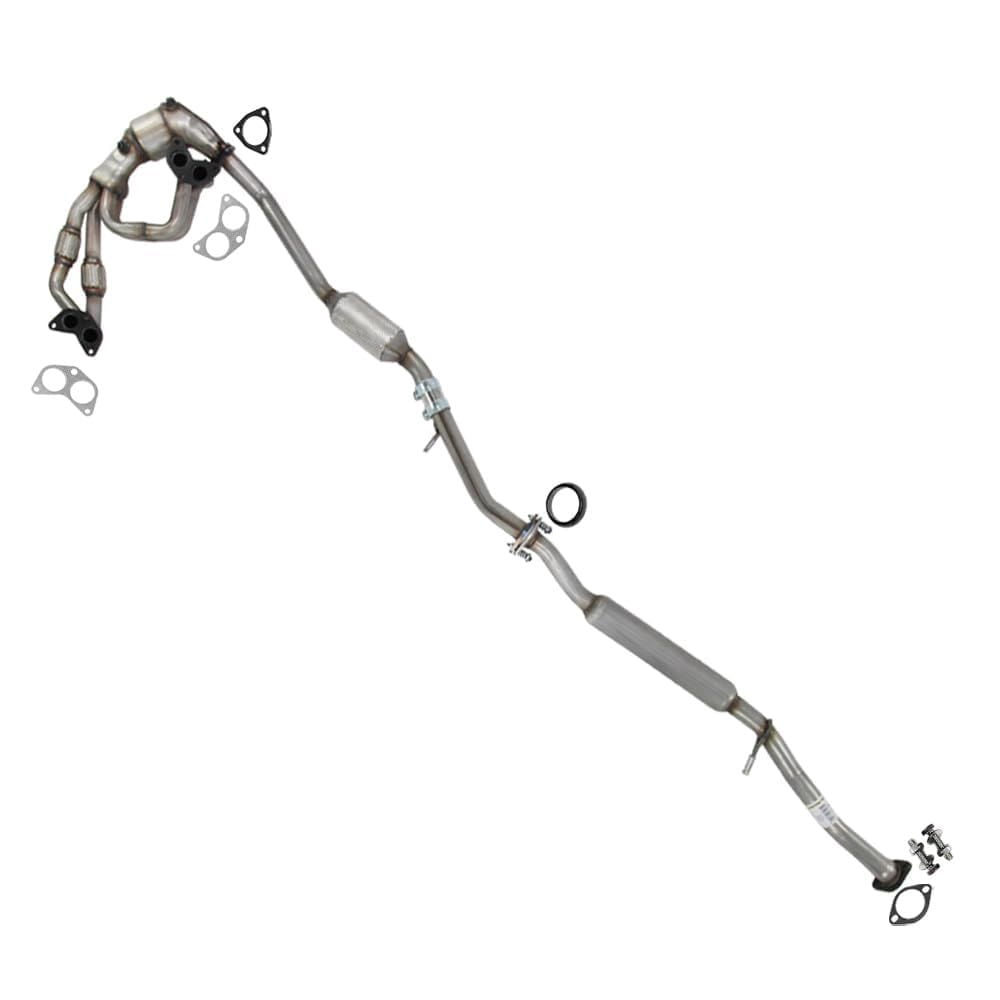 Northeastern Exhaust Manifold & Catalytic Resonator Pipe Fits 2006-2008 Subaru Forester 2.5L & 2006-2007 Subaru Impreza 2.5L - Direct Fit EPA-Approved | Stainless Steel System Kit