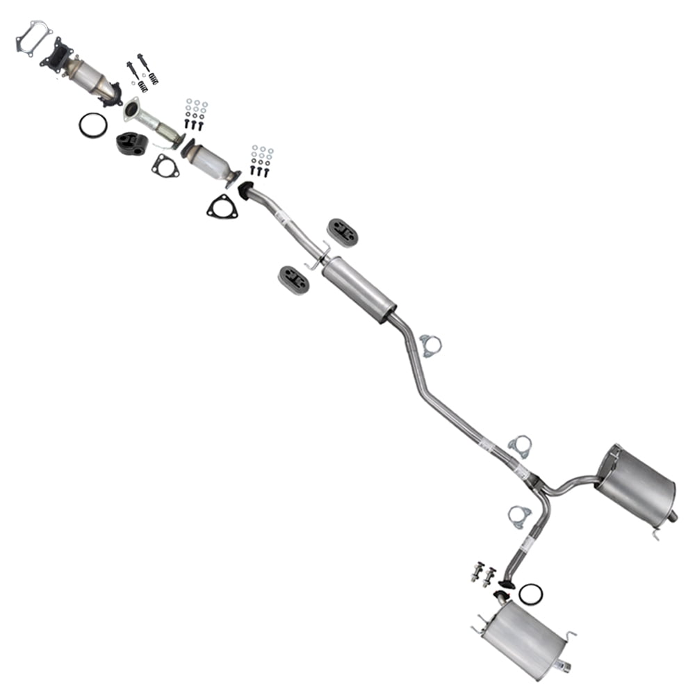 Stainless Steel Manifold, Front Pipe, Catalytic, Muffler Assembly & Muffler Exhaust System Kit Fits Acura TSX 2009-2014 2.4L - Direct Fit