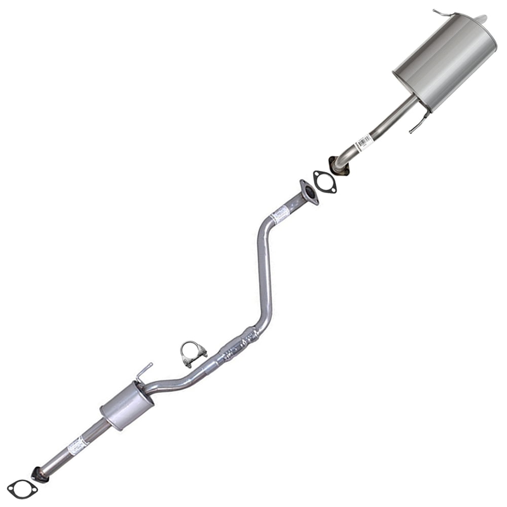 Stainless Steel Resonator Pipe & Muffler Exhaust System Kit Fits 2011-2016 Hyundai Elantra 1.8L - Direct Fit