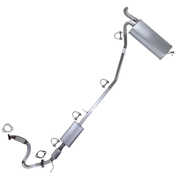 Northeastern Exhaust Catalytic, Front Pipe, Resonator & Muffler Exhaust System Kit Fits 2015-2019 Chevrolet Trax 1.4L - Direct Fit EPA-Approved | Stainless Steel | Includes Gasket & Clamp