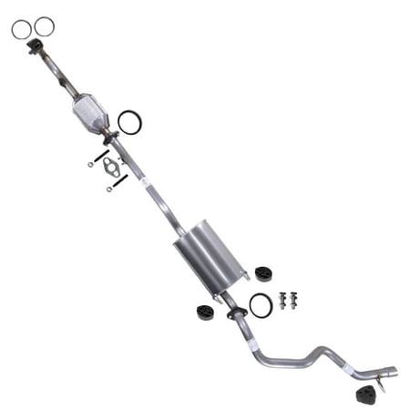 Northeastern Exhaust Catalytic, Muffler & Tail Pipe w/ Hangers Fits 1996-2000 Toyota 4Runner 3.4L (1999-2000 Federal Emission System Models Only) Direct Fit EPA-Approved | Stainless Steel System Kit