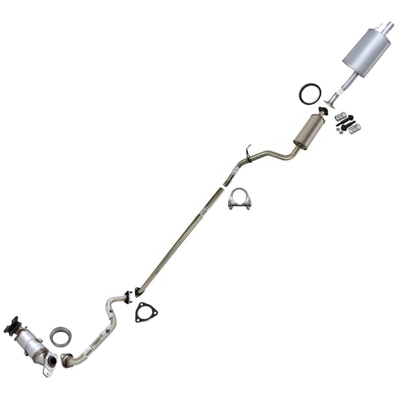 EPA Approved-Stainless Steel Direct Fit Exhaust System Kit compatible with Honda Civic 2012-2015 1.8L CNG